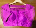 pink zardosi blouse